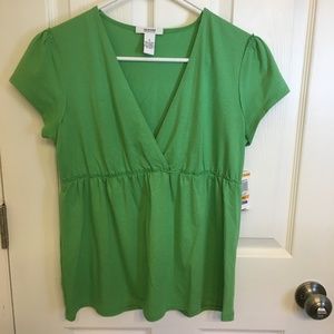 Alfani Green Pajama Top Size Small